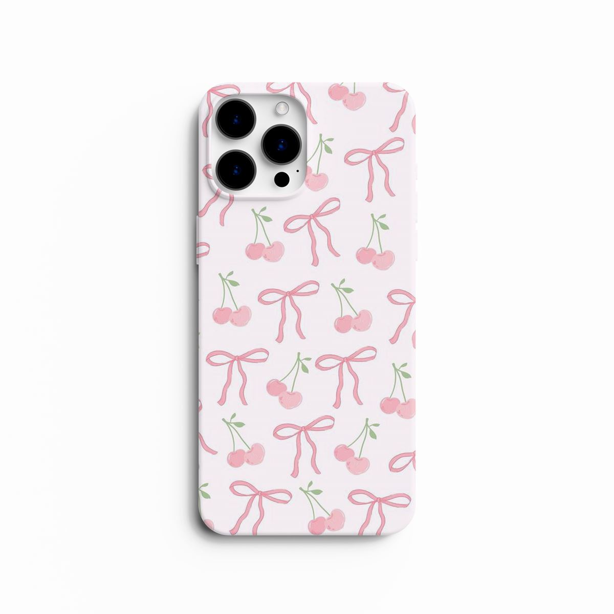 Coque Téléphone Nœuds Papillon & Fleurs Roses - Douceur Romantique