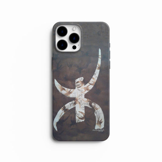 Coque de Téléphone Symbole Amazigh "Yaz" Calligraphié - Art et Identité