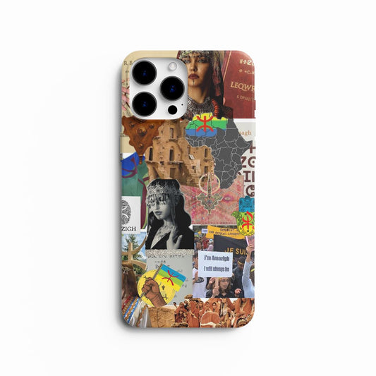 Coque de Téléphone Collage Culture Amazighe - Fierté et Héritage