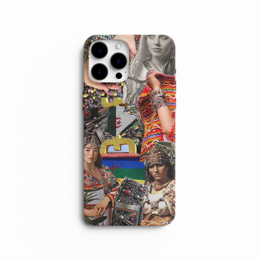 Coque de Téléphone Collage Bijoux & Culture Amazighe - Authentique et Élégante
