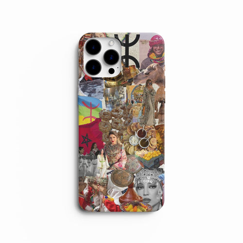 Coque de Téléphone Collage Culture Marocaine & Amazighe - Héritage Vibrant