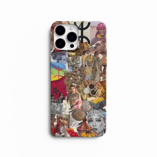 Coque de Téléphone Collage Culture Marocaine & Amazighe - Héritage Vibrant