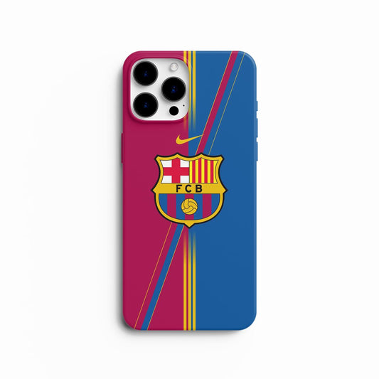 Coque de Téléphone FC Barcelone - Design Bicolore Blaugrana Diagonal