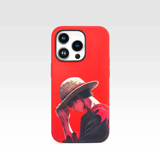 Coque One Piece – Luffy Chapeau de Paille Ombre Rouge