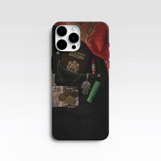 Coque de Téléphone "Voyage au Maroc" - Motif Poche de Jean