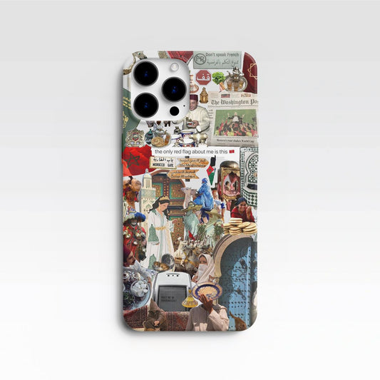 Coque de Téléphone "Voyage Culturel au Maroc" - Collage Thématique